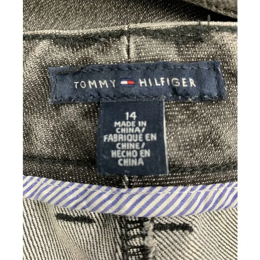 Tommy Hilfiger Jeans Womens Size 14 American Hope Bootcut Light Wash Black Denim